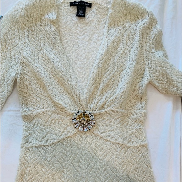Sweaters - Heart Moon Star mohair/nylon/acrylic/lurex Sweater